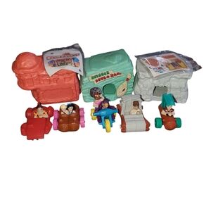 Vintage Flintstones happy meal toys